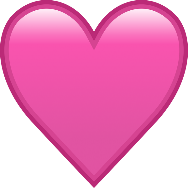 Pink Heart Emoji Symbol